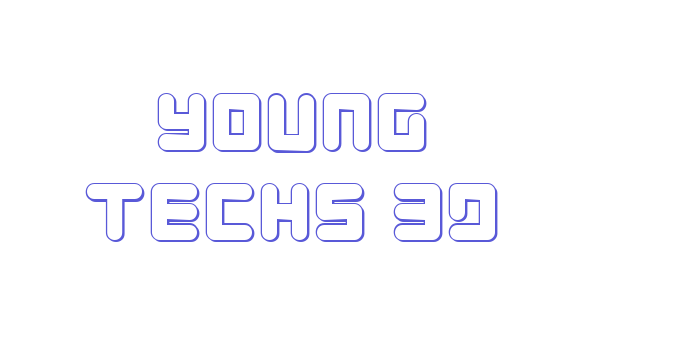 Young Techs 3D Font