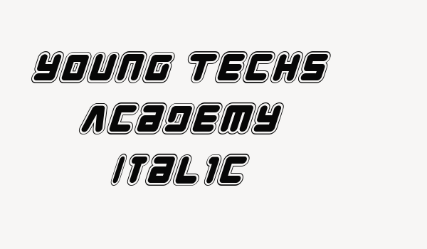 Young Techs Academy Italic Font