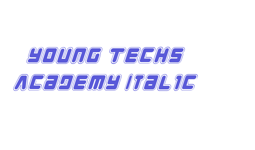 Young Techs Academy Italic Font