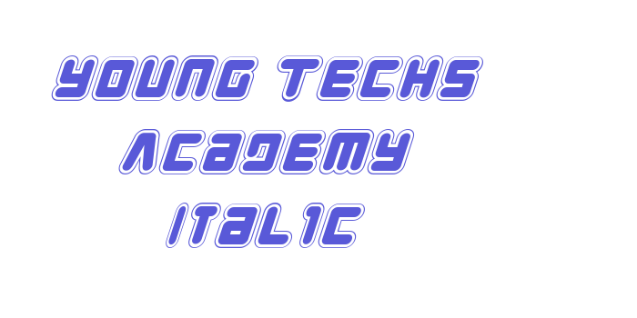 Young Techs Academy Italic Font Download