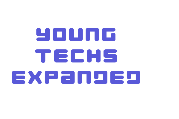 Young Techs Expanded Font