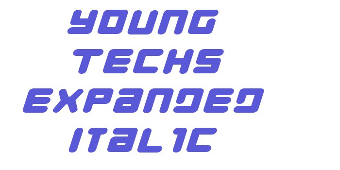 Young Techs Expanded Italic Font Download