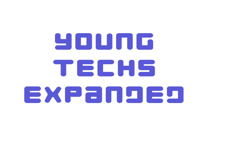 Young Techs Expanded Font