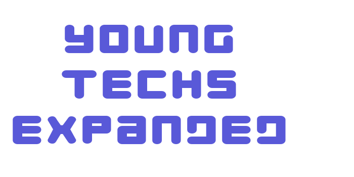 Young Techs Expanded Font