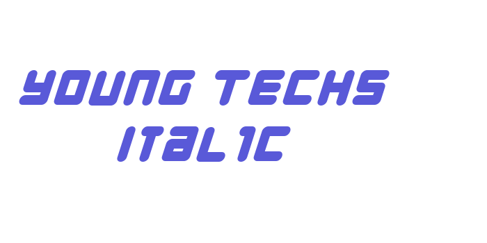 Young Techs Italic Font Download