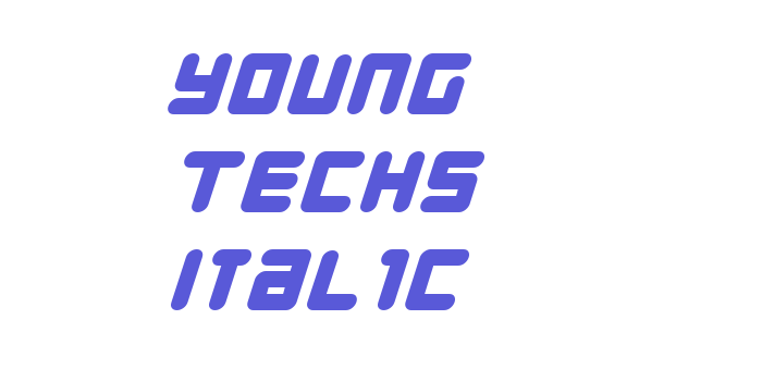 Young Techs Italic Font