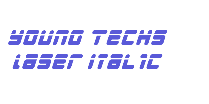 Young Techs Laser Italic Font Download