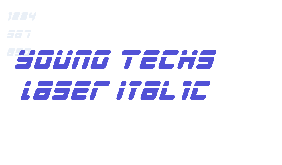 Young Techs Laser Italic-font-download