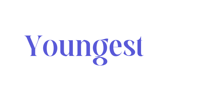 Youngest Font