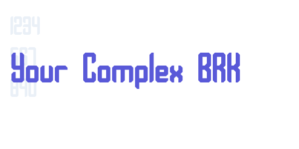 Your Complex BRK font free