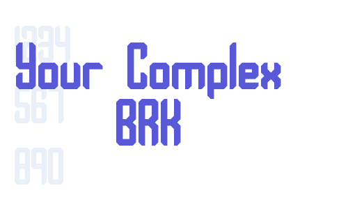 Your Complex BRK Font