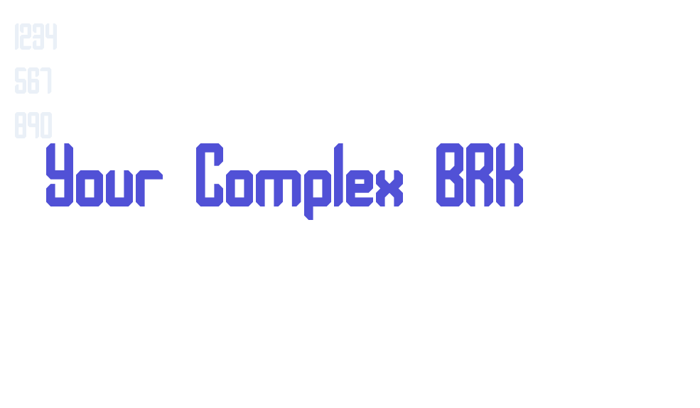 Your Complex BRK-font-download