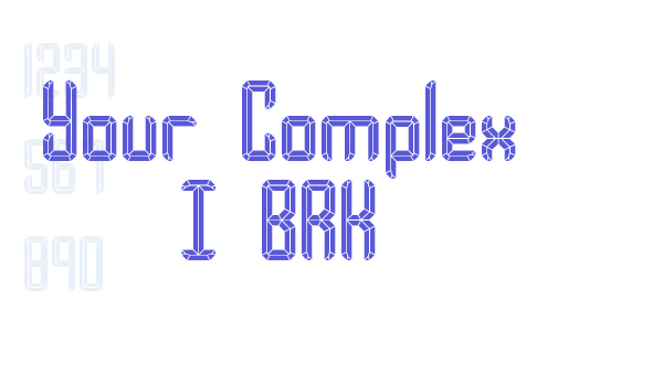 Your Complex I BRK font free