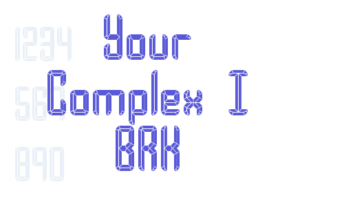 Your Complex I BRK Font