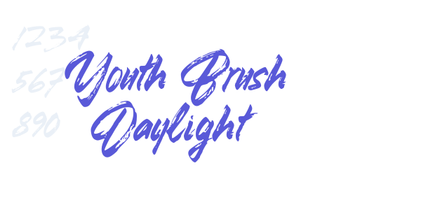 Youth Brush Daylight font free