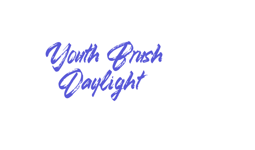 Youth Brush Daylight Font