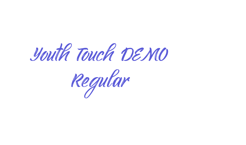 Youth Touch DEMO Regular Font Download