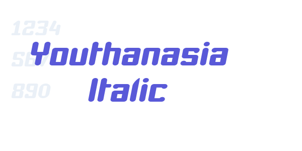 Youthanasia Italic font