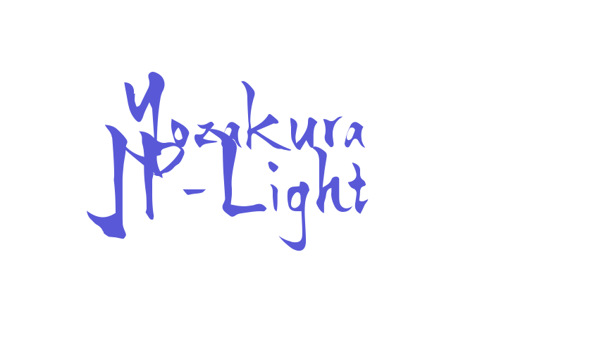 Yozakura JP-Light Font