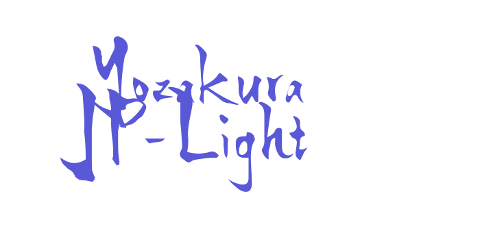 Yozakura JP-Light Font Download