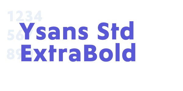 Ysans Std ExtraBold font free