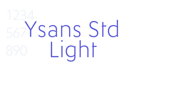 Ysans Std Light font free