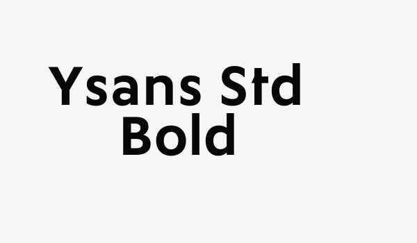 Ysans Std Bold Font