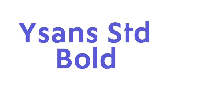 Ysans Std Bold Font