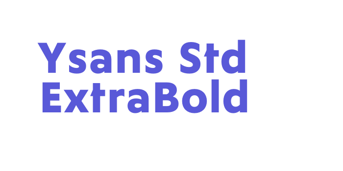 Ysans Std ExtraBold Font Download