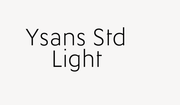 Ysans Std Light Font