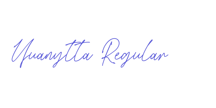 Yuanytta Regular Font