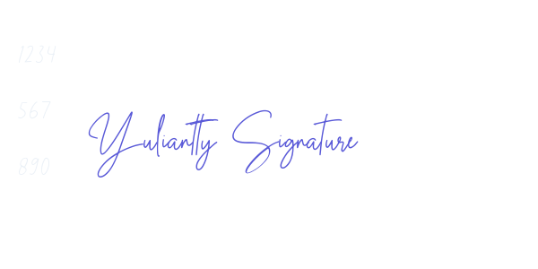 Yuliantty Signature font free