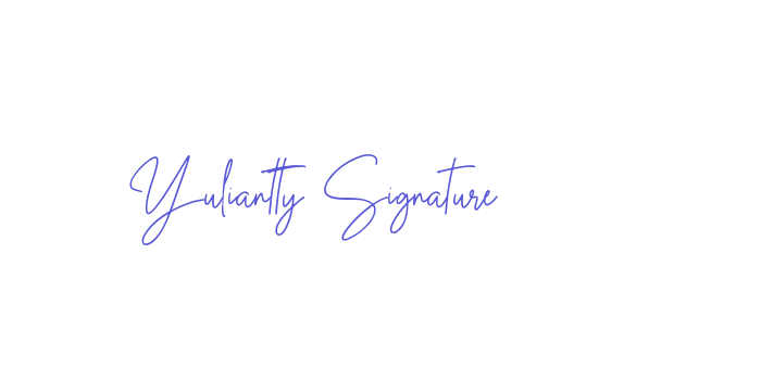 Yuliantty Signature Font Download