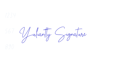 Yuliantty Signature-font-download