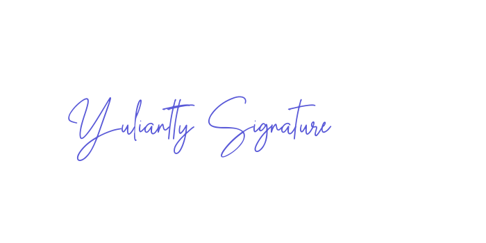 Yuliantty Signature Font