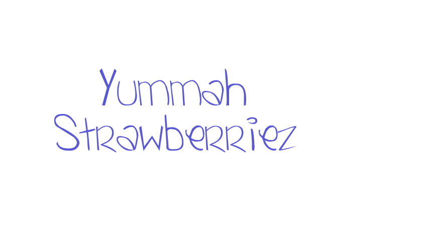 Yummah Strawberriez Font