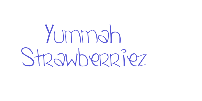 Yummah Strawberriez Font Download