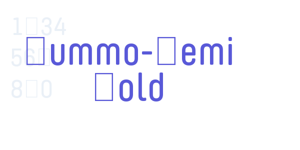 Yummo-Semi Bold font free