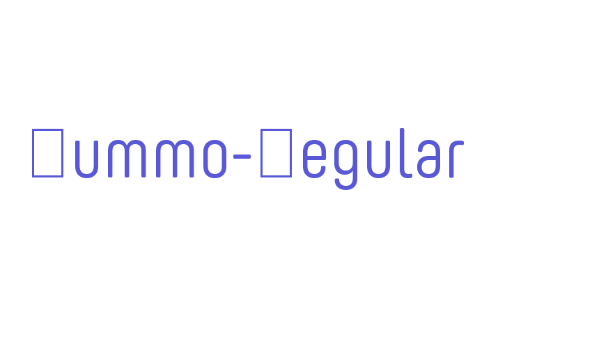 Yummo-Regular Font