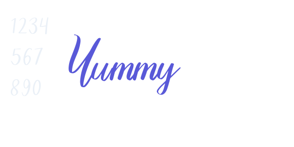 Yummy font free