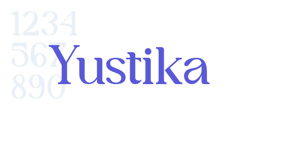 Yustika font free