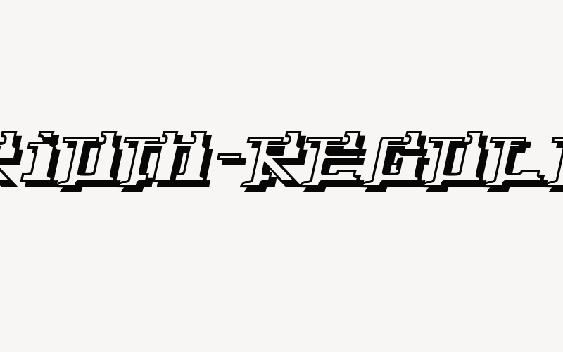 Yytrium-Regular Font