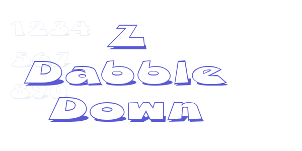 Z Dabble Down font free