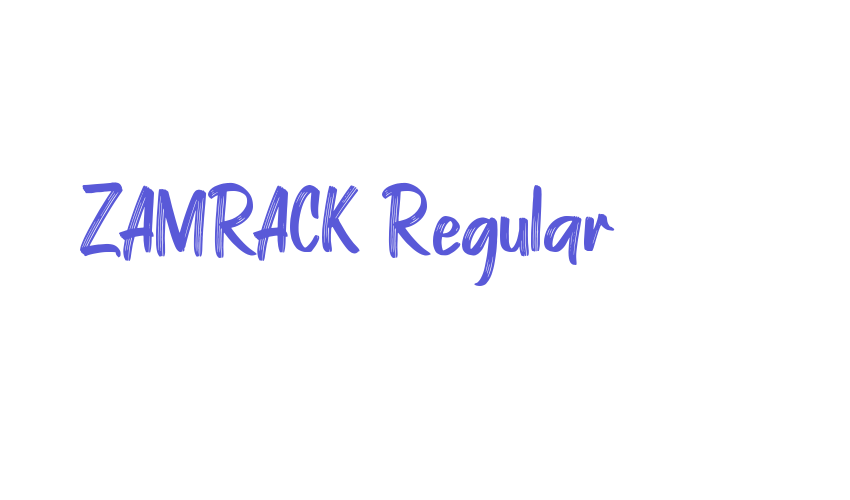 ZAMRACK Regular Font