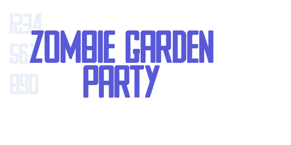 ZOMBIE GARDEN PARTY font