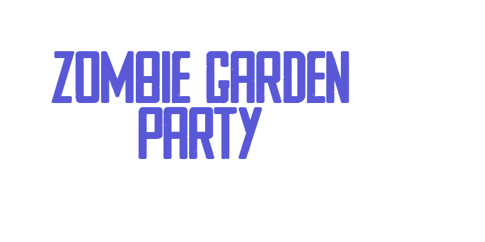 ZOMBIE GARDEN PARTY Font Download