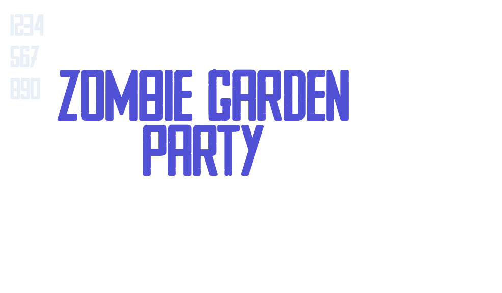 ZOMBIE GARDEN PARTY-font-download