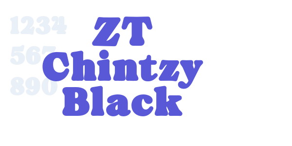 ZT Chintzy Black font free