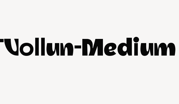 ZTVollun-Medium Font