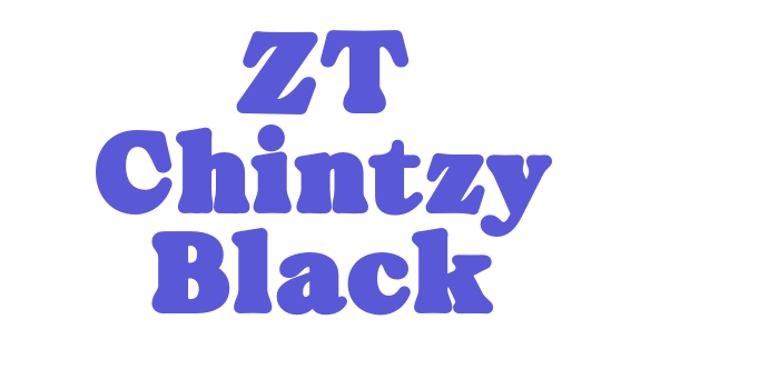 ZT Chintzy Black Font